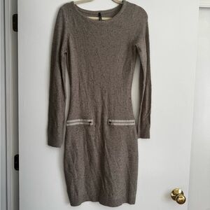 Marc New York Taupe Long Sleeve Dress